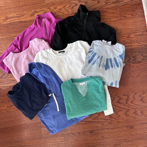 Sweatshirt Bundle Size Medium Womens 8 Piece Sweatshirt Lot Various Brands - Picture 2 of 11